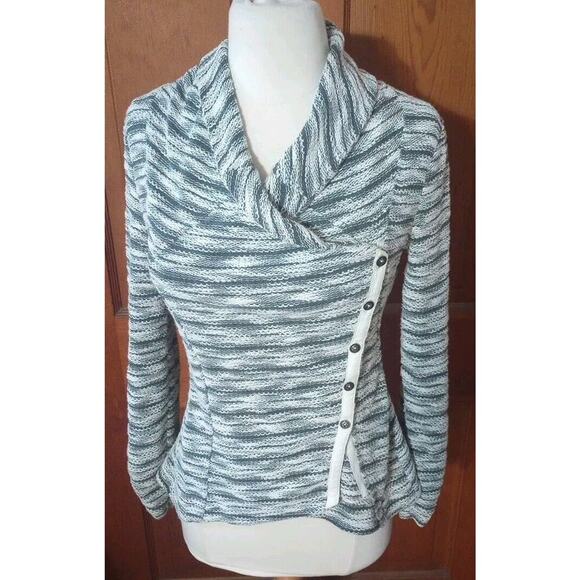 Anthropologie Saturday Sunday Sweater Womens Sz S Grey Sidewinder jacket - Picture 1 of 9